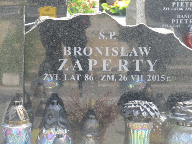 Bronisław Zaperty 1929 Sulejówek - Grobonet - Wyszukiwarka osób pochowanych