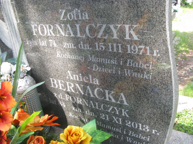 Aniela Bernacka z d. Formalczyk 1919 Sulejówek - Grobonet - Wyszukiwarka osób pochowanych