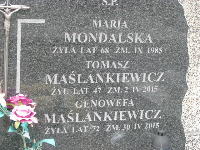 Tomasz Maślankiewicz 1968 Sulejówek - Grobonet - Wyszukiwarka osób pochowanych